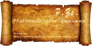 Pfaffenbüchler Zsuzsanna névjegykártya